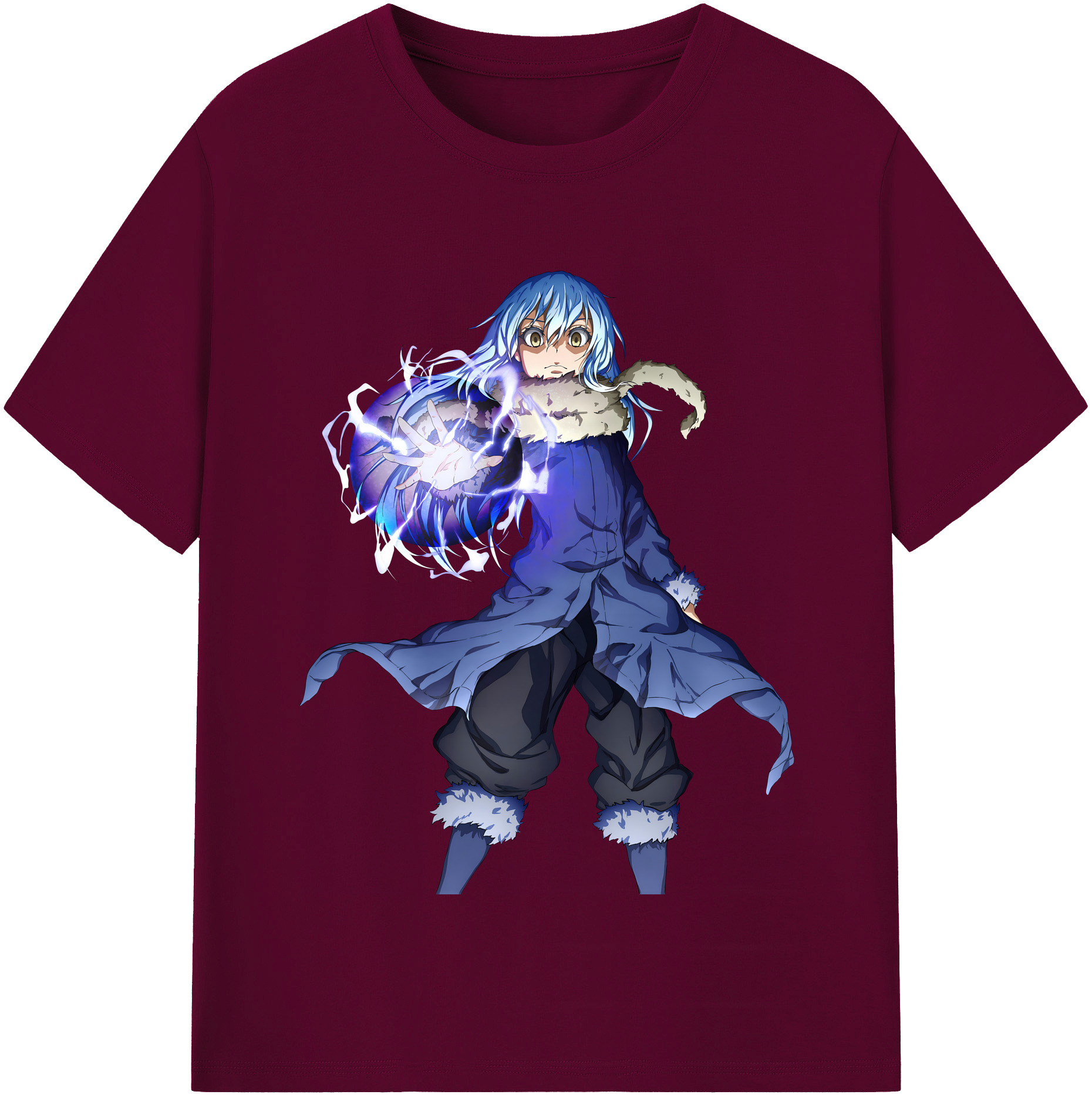 （画像用） 転スラ Regarding Reincarnated to Slime レディースカジュアルプリントTシャツ（綿100％）